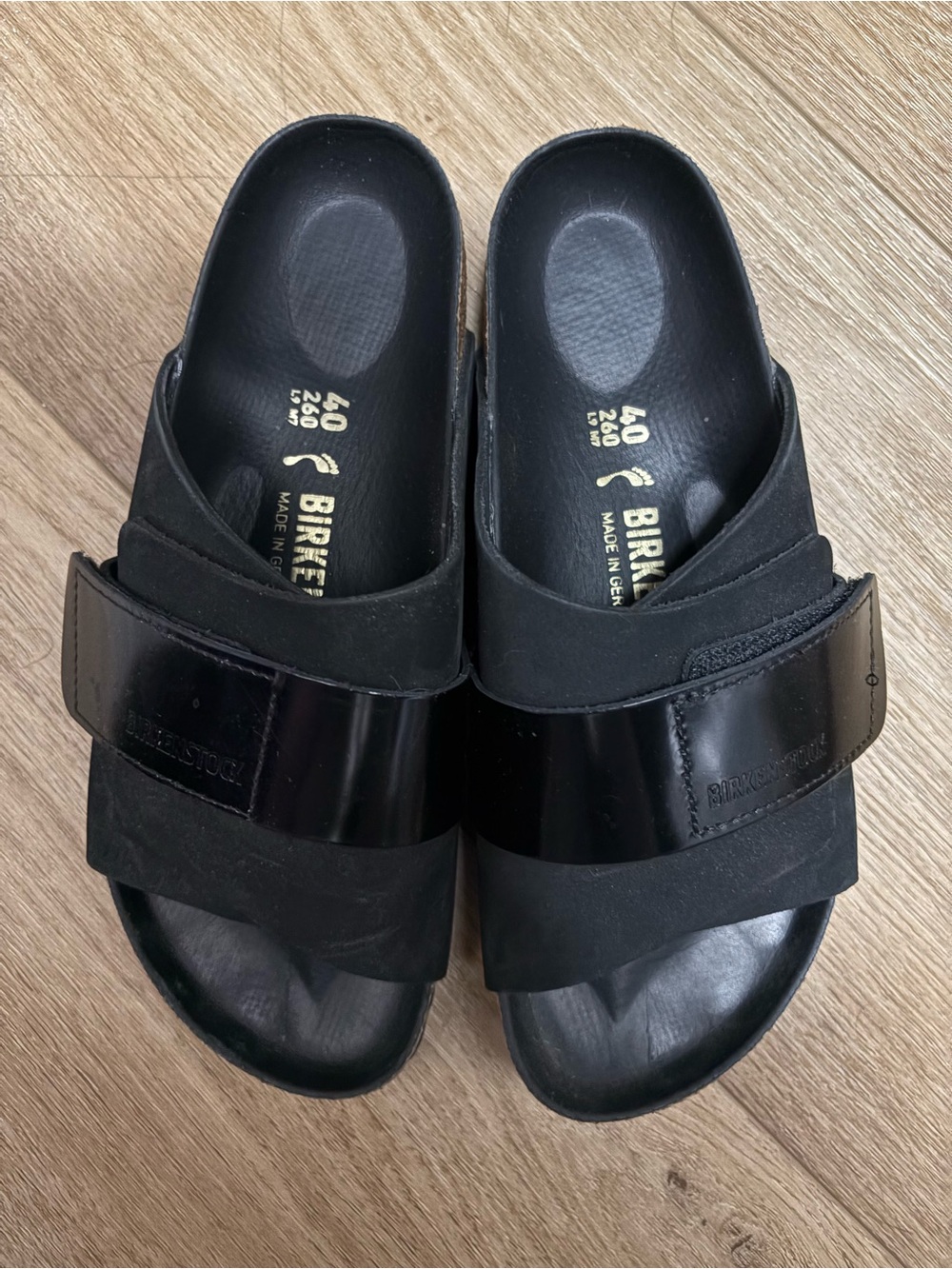 Birkenstock Black Kyoto slides